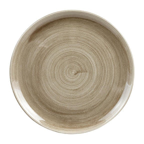 HC785 Churchill Stonecast Patina Antique Coupe Plates Taupe 324mm (Pack of 6) - JD Catering Equipment Solutions Ltd