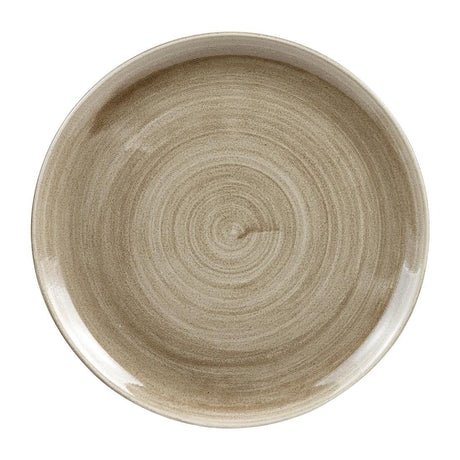 Churchill Stonecast Patina Antique Coupe Plates Taupe 324mm (Pack of 6) JD Catering Equipment Solutions Ltd