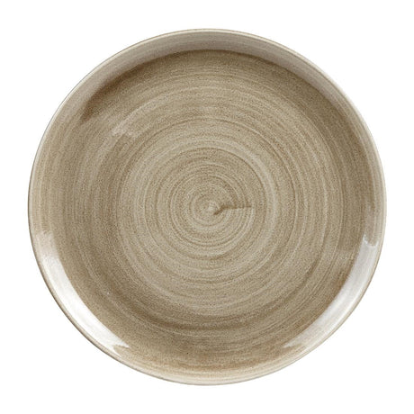 Churchill Stonecast Patina Antique Coupe Plates Taupe 324mm (Pack of 6) JD Catering Equipment Solutions Ltd