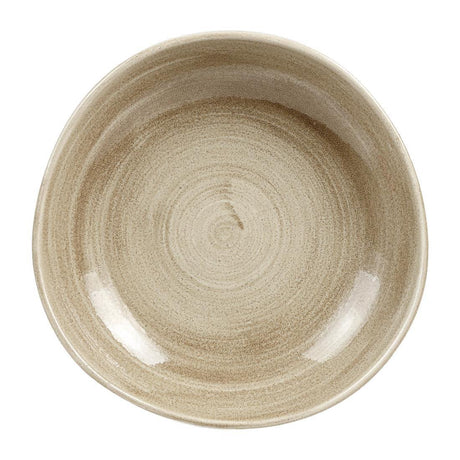 HC804 Churchill Stonecast Patina Antique Organic Round Bowls Taupe 253mm (Pack of 12) - JD Catering Equipment Solutions Ltd