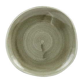 HC823 Churchill Stonecast Patina Antique Organic Round Plates Green 186mm (Pack of 12) - JD Catering Equipment Solutions Ltd