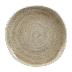 HC801 Churchill Stonecast Patina Antique Organic Round Plates Taupe 264mm (Pack of 12) - JD Catering Equipment Solutions Ltd