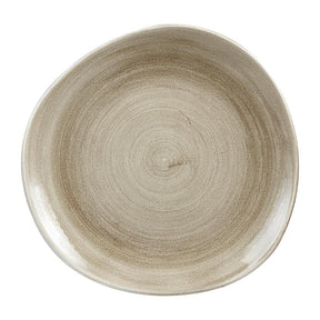 HC800 Churchill Stonecast Patina Antique Organic Round Plates Taupe 286mm (Pack of 12) - JD Catering Equipment Solutions Ltd