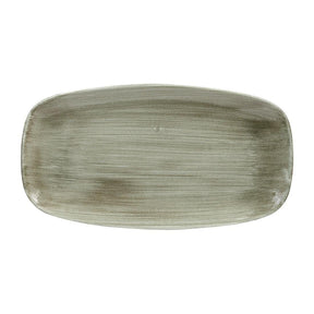 HC818 Churchill Stonecast Patina Antique Rectangular Plates Green 355mm (Pack of 6) - JD Catering Equipment Solutions Ltd