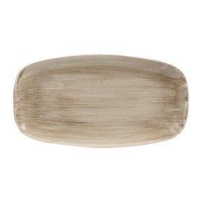HC798 Churchill Stonecast Patina Antique Rectangular Plates Taupe 355mm (Pack of 6) - JD Catering Equipment Solutions Ltd
