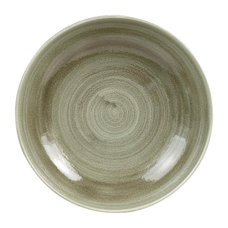 HC810 Churchill Stonecast Patina Antique Round Coupe Bowls Green 248mm (Pack of 12) - JD Catering Equipment Solutions Ltd