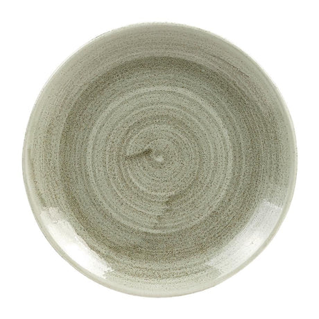 Churchill Stonecast Patina Antique Round Coupe Plates Green 165mm (Pack of 12) JD Catering Equipment Solutions Ltd