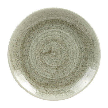 Churchill Stonecast Patina Antique Round Coupe Plates Green 165mm (Pack of 12) JD Catering Equipment Solutions Ltd