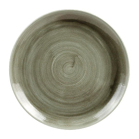 HC807 Churchill Stonecast Patina Antique Round Coupe Plates Green 260mm (Pack of 12) - JD Catering Equipment Solutions Ltd