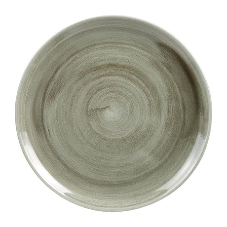Churchill Stonecast Patina Antique Round Coupe Plates Green 288mm (Pack of 12) JD Catering Equipment Solutions Ltd
