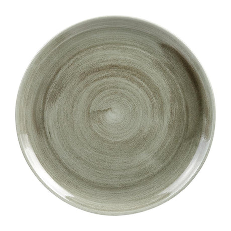 Churchill Stonecast Patina Antique Round Coupe Plates Green 288mm (Pack of 12) JD Catering Equipment Solutions Ltd