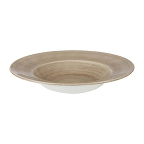 HC799 Churchill Stonecast Patina Antique Round Wide Rim Bowls Taupe 280mm - JD Catering Equipment Solutions Ltd