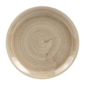 HC789 Churchill Stonecast Patina Antique Taupe Coupe Plates Taupe 165mm (Pack of 12) - JD Catering Equipment Solutions Ltd