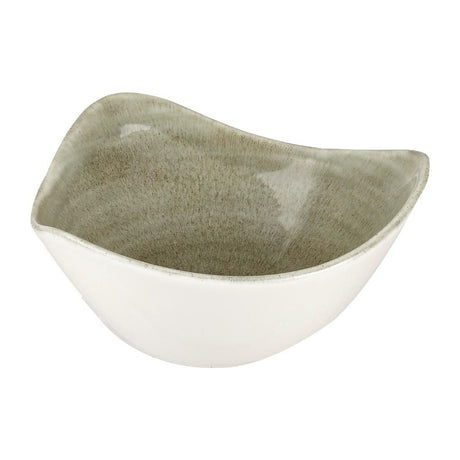 Churchill Stonecast Patina Antique Triangle Bowls Green 153mm (Pack of 12) JD Catering Equipment Solutions Ltd