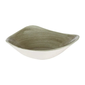 HC815 Churchill Stonecast Patina Antique Triangle Bowls Green 235mm (Pack of 12) - JD Catering Equipment Solutions Ltd