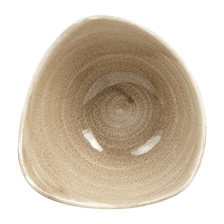 HC796 Churchill Stonecast Patina Antique Triangle Bowls Taupe 153mm (Pack of 12) - JD Catering Equipment Solutions Ltd