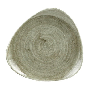 HC814 Churchill Stonecast Patina Antique Triangle Plates Green 192mm (Pack of 12) - JD Catering Equipment Solutions Ltd