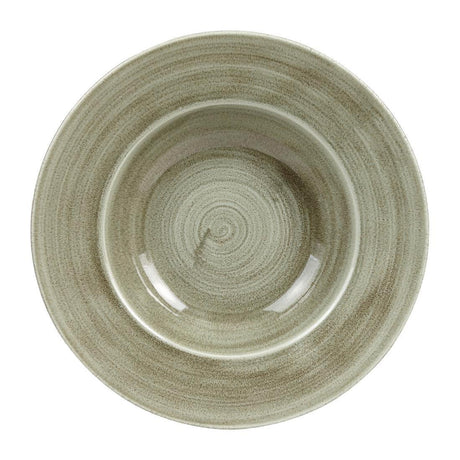 HC819 Churchill Stonecast Patina Antique Wide Rim Bowls Green 280mm (Pack of 12) - JD Catering Equipment Solutions Ltd