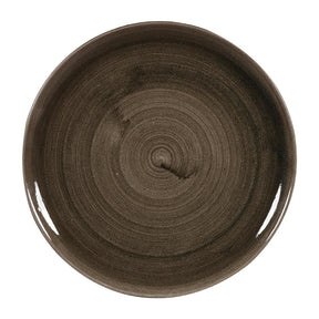 Churchill Stonecast Patina Evolve Coupe Plates Iron Black 324mm (Pack of 6) JD Catering Equipment Solutions Ltd