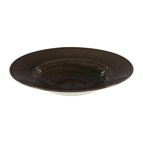 DY909 Churchill Stonecast Patina Profile Wide Rim Bowls Iron Black 280mm (Pack of 12) - JD Catering Equipment Solutions Ltd