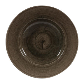 Churchill Stonecast Patina Profile Wide Rim Bowls Iron Black 280mm (Pack of 12) JD Catering Equipment Solutions Ltd