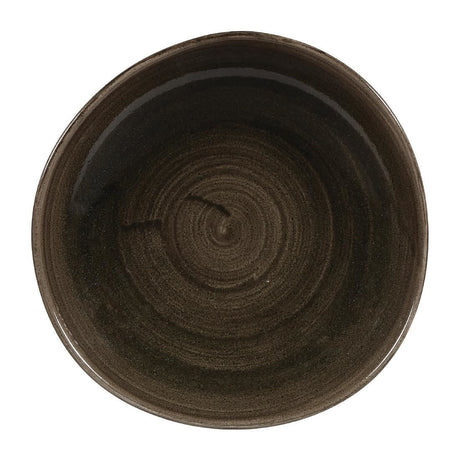 Churchill Stonecast Patina Round Trace Plates Iron Black 264mm (Pack of 12) JD Catering Equipment Solutions Ltd
