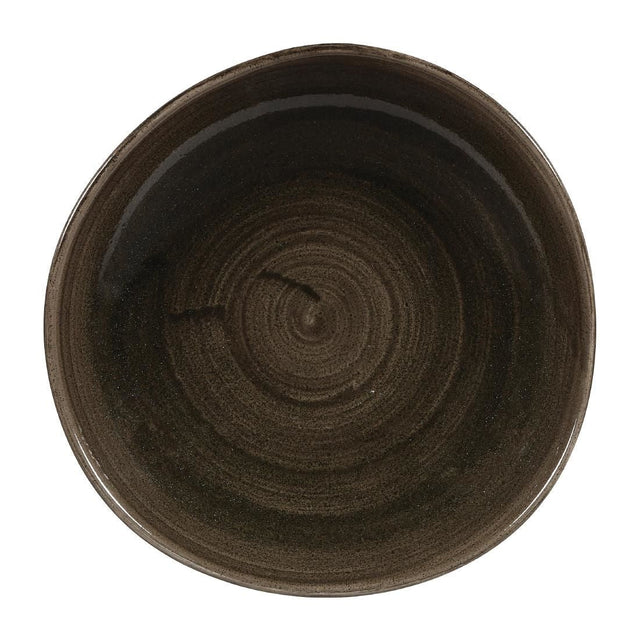 Churchill Stonecast Patina Round Trace Plates Iron Black 264mm (Pack of 12) JD Catering Equipment Solutions Ltd