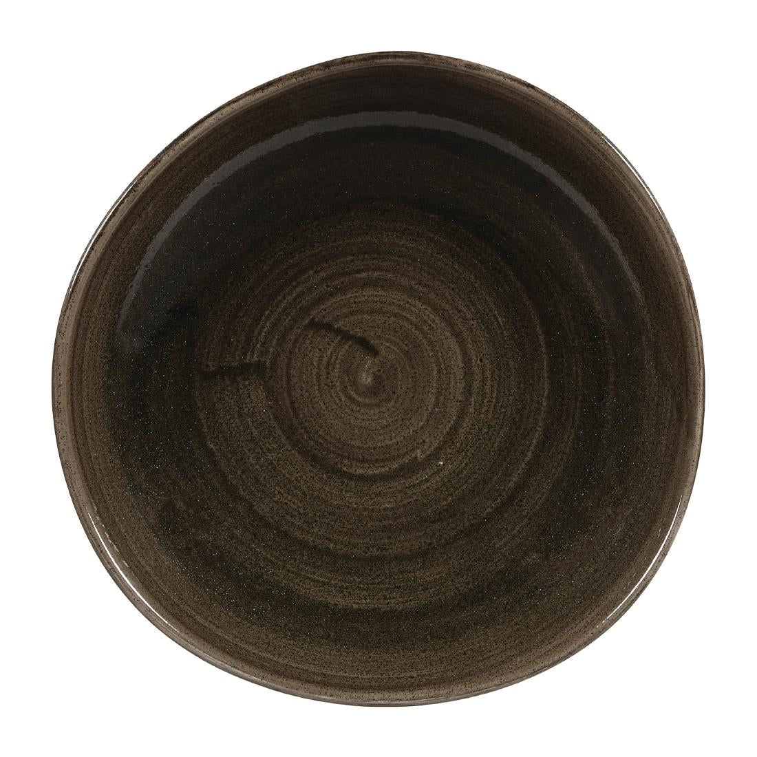 Churchill Stonecast Patina Round Trace Plates Iron Black 264mm (Pack of 12) JD Catering Equipment Solutions Ltd