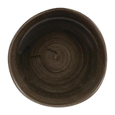 Churchill Stonecast Patina Round Trace Plates Iron Black 264mm (Pack of 12) JD Catering Equipment Solutions Ltd