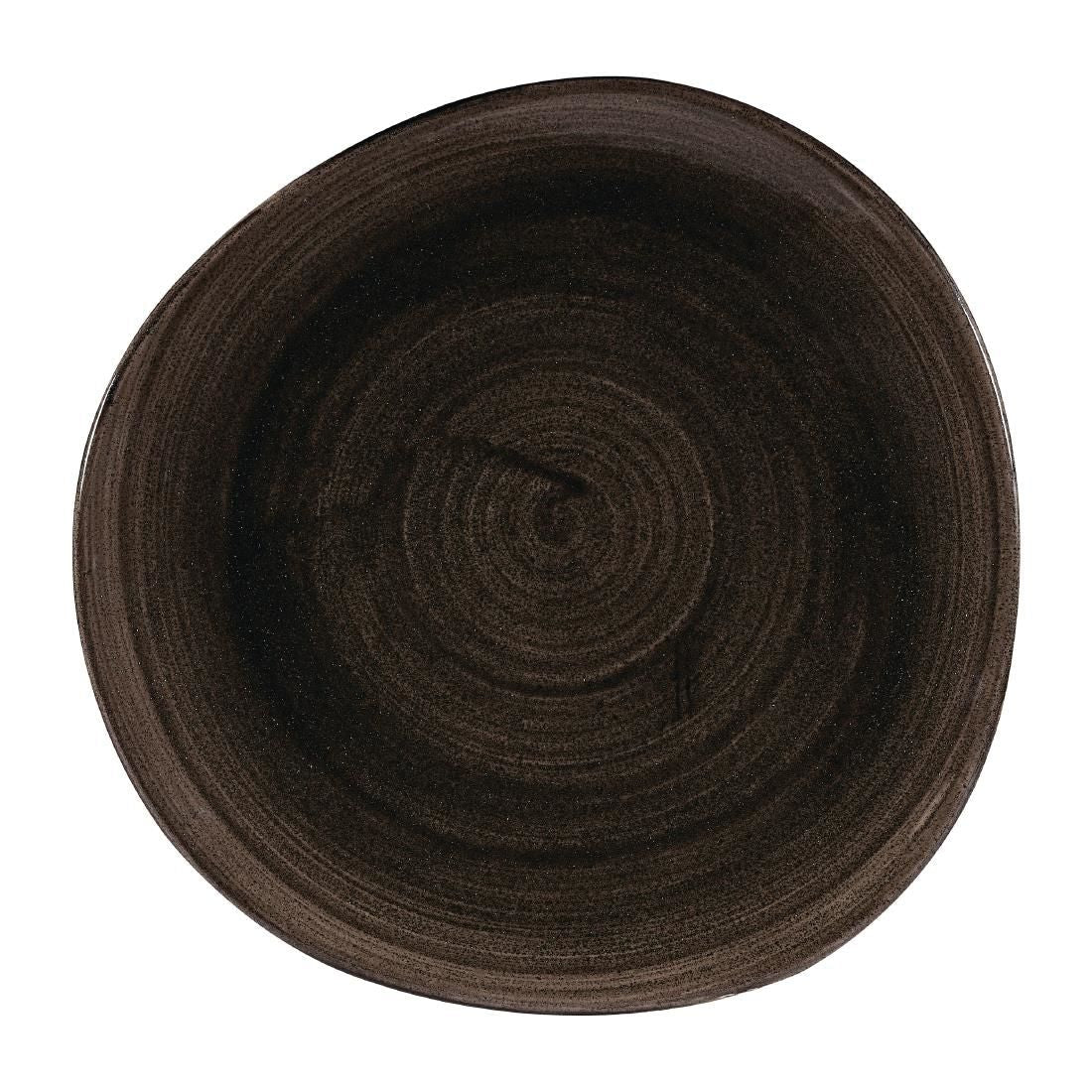 Churchill Stonecast Patina Round Trace Plates Iron Black 286mm (Pack of 12) JD Catering Equipment Solutions Ltd
