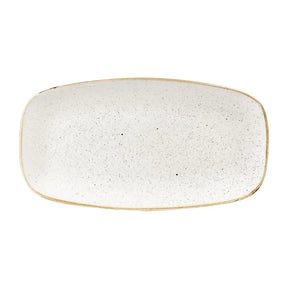 DW326 Churchill Stonecast Rectangular Plates Barley White 127 x 269mm - JD Catering Equipment Solutions Ltd