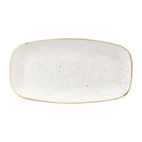 DW321 Churchill Stonecast Rectangular Plates Barley White 189 x 355mm - JD Catering Equipment Solutions Ltd