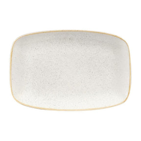 DW322 Churchill Stonecast Rectangular Plates Barley White 199 x 300mm - JD Catering Equipment Solutions Ltd