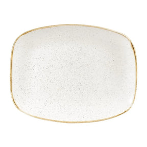DW323 Churchill Stonecast Rectangular Plates Barley White 202 x 261mm - JD Catering Equipment Solutions Ltd