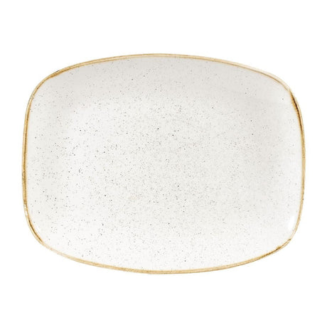Churchill Stonecast Rectangular Plates Barley White 202 x 261mm JD Catering Equipment Solutions Ltd