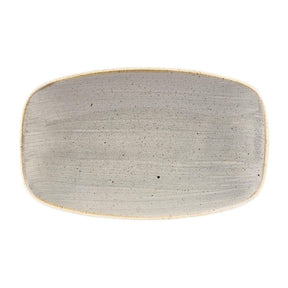 DW336 Churchill Stonecast Rectangular Plates Peppercorn Grey 121 x 200mm - JD Catering Equipment Solutions Ltd