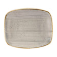 Churchill Stonecast Rectangular Plates Peppercorn Grey 126 x 154mm JD Catering Equipment Solutions Ltd