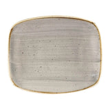 DW337 Churchill Stonecast Rectangular Plates Peppercorn Grey 126 x 154mm - JD Catering Equipment Solutions Ltd