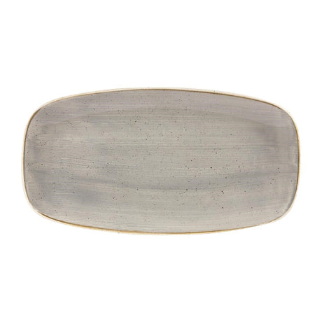 Churchill Stonecast Rectangular Plates Peppercorn Grey 127 x 269mm JD Catering Equipment Solutions Ltd
