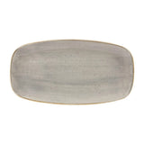 DW333 Churchill Stonecast Rectangular Plates Peppercorn Grey 153 x 298mm - JD Catering Equipment Solutions Ltd