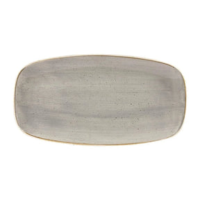 DW330 Churchill Stonecast Rectangular Plates Peppercorn Grey 189 x 355mm - JD Catering Equipment Solutions Ltd
