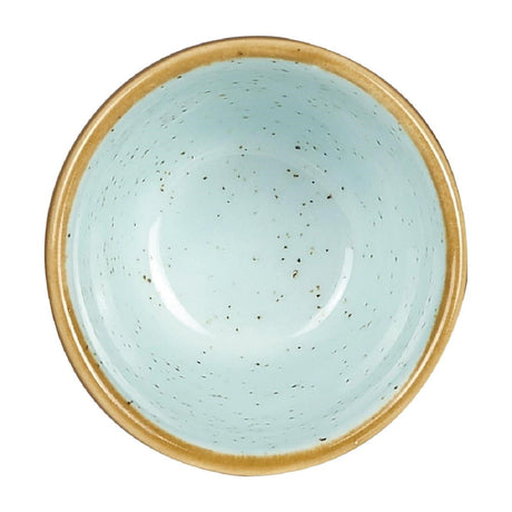 Churchill Stonecast Round Dip Pots  Duck Egg Ripple 57ml (Pack of 12) JD Catering Equipment Solutions Ltd