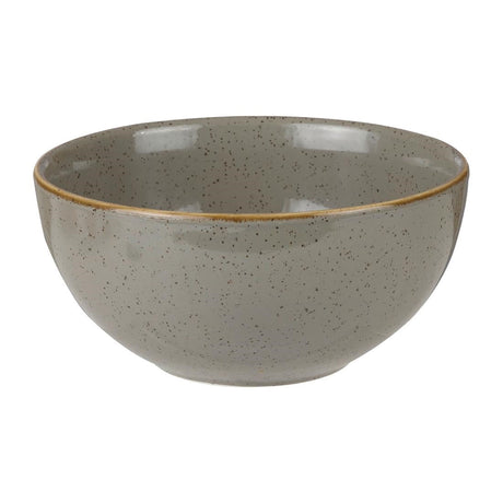 Churchill Stonecast Round Soup Bowls Peppercorn Grey 132mm (Pack of 12) JD Catering Equipment Solutions Ltd