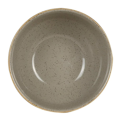 HC833 Churchill Stonecast Round Soup Bowls Peppercorn Grey 132mm (Pack of 12) - JD Catering Equipment Solutions Ltd