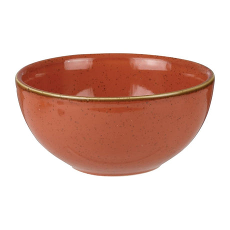 Churchill Stonecast Spiced Orange Soup Bowls 132mm (Pack of 12) JD Catering Equipment Solutions Ltd