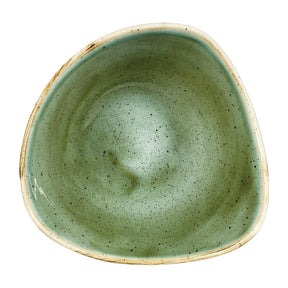DY045 Churchill Stonecast Triangular Bowls Samphire Green 153mm (Pack of 12) - JD Catering Equipment Solutions Ltd