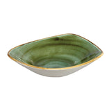 Churchill Stonecast Triangular Bowls Samphire Green 235mm (Pack of 12) JD Catering Equipment Solutions Ltd