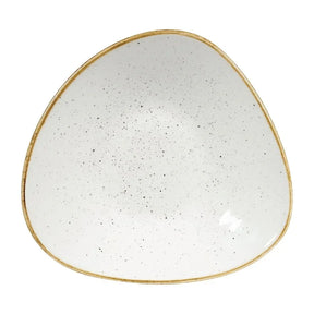 DY878 Churchill Stonecast Triangular Shallow Bowls Barley White 272mm - JD Catering Equipment Solutions Ltd