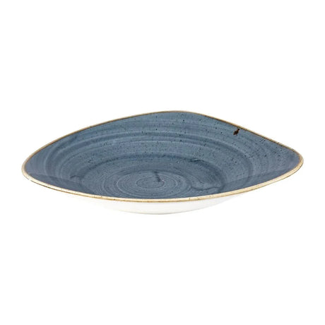 DY799 Churchill Stonecast Triangular Shallow Bowls Blueberry 272mm (Pack of 12) - JD Catering Equipment Solutions Ltd