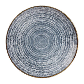 DS522 Churchill Studio Prints Homespun Coupe Plates Slate Blue 217mm (Pack of 12) - JD Catering Equipment Solutions Ltd